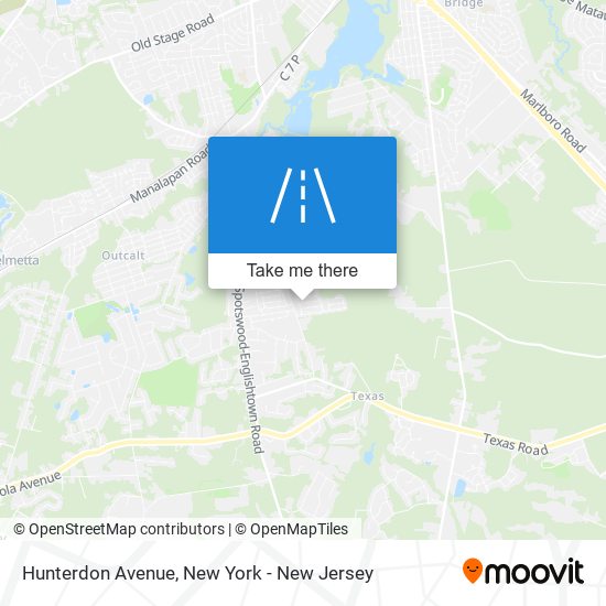 Hunterdon Avenue map