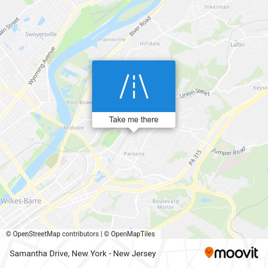 Mapa de Samantha Drive