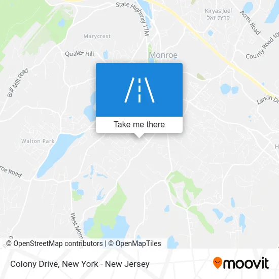 Colony Drive map