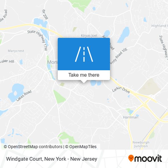 Mapa de Windgate Court