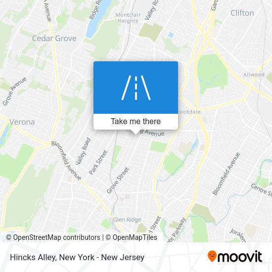 Mapa de Hincks Alley