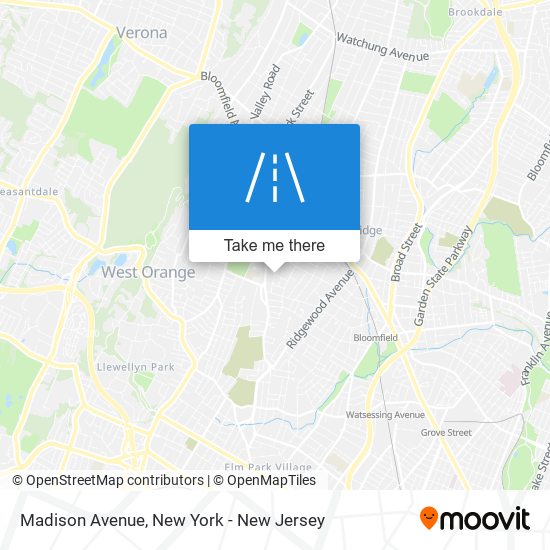 Mapa de Madison Avenue