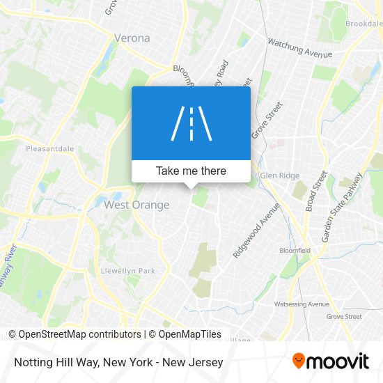 Mapa de Notting Hill Way