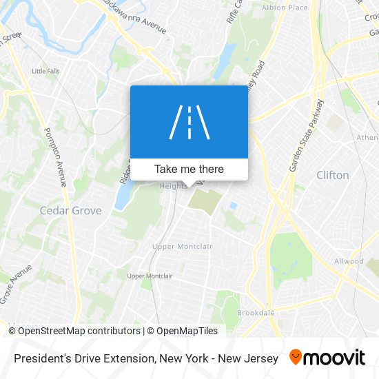 Mapa de President's Drive Extension