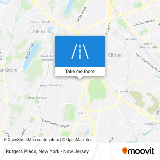 Rutgers Place map