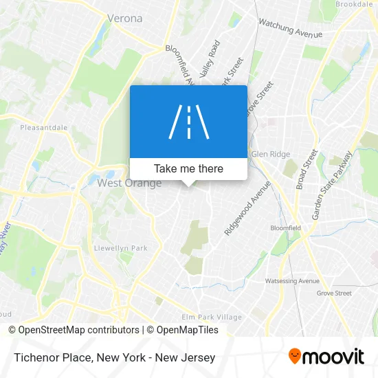 Mapa de Tichenor Place