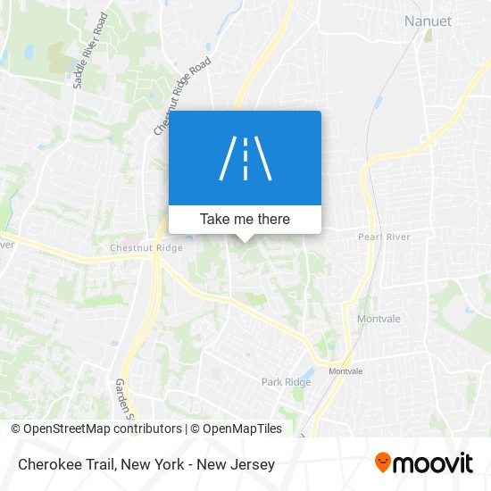 Cherokee Trail map