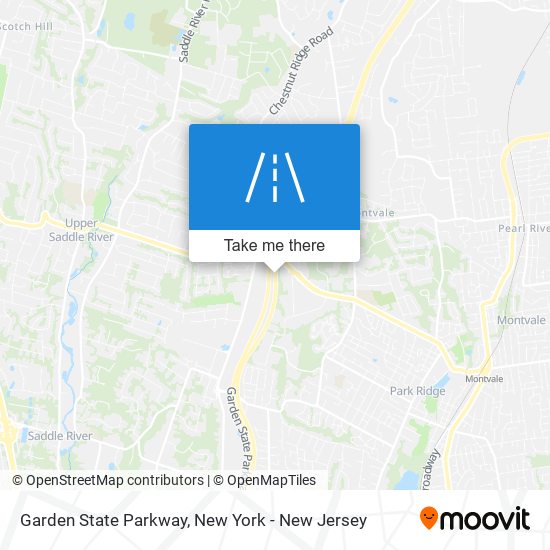 Garden State Parkway map