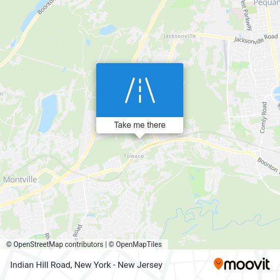 Indian Hill Road map