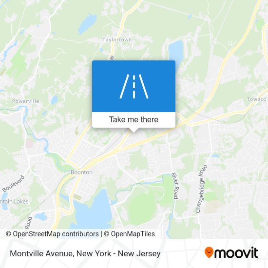 Montville Avenue map