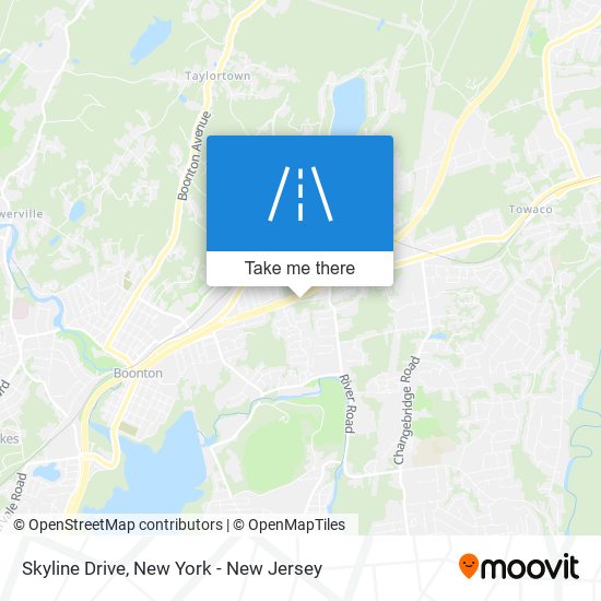 Mapa de Skyline Drive