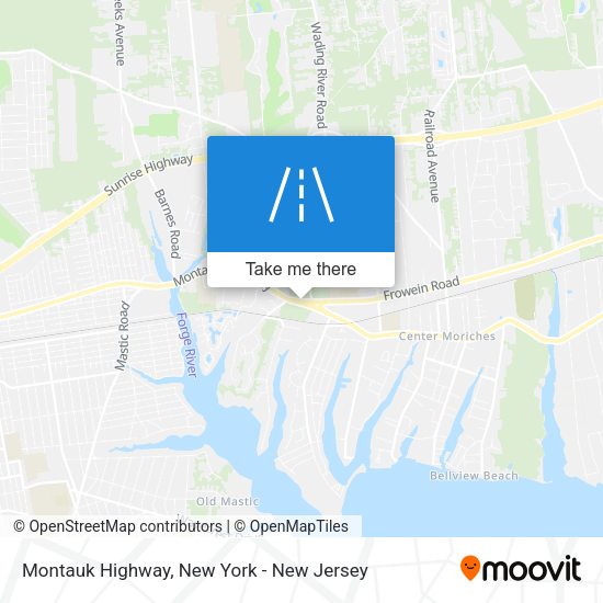 Mapa de Montauk Highway