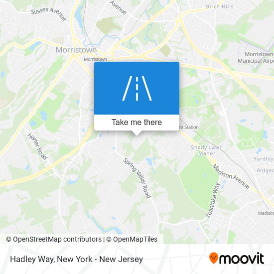 Hadley Way map