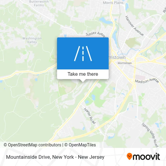 Mountainside Drive map