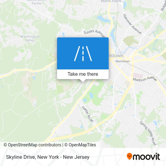 Skyline Drive map