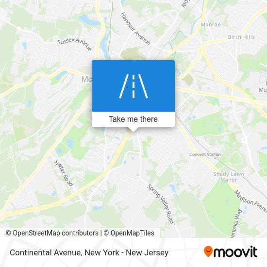 Mapa de Continental Avenue