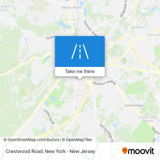 Crestwood Road map