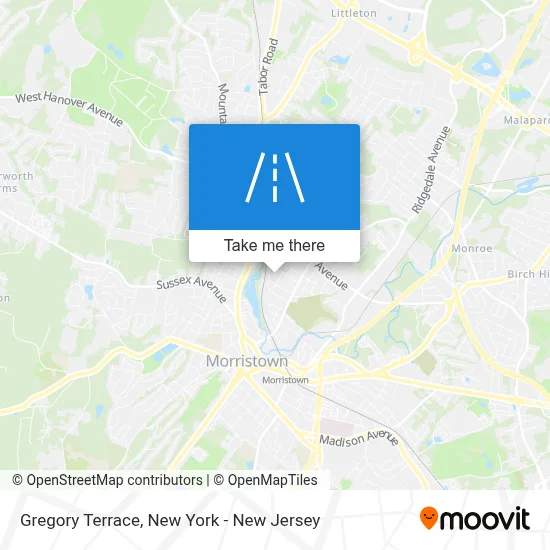 Gregory Terrace map