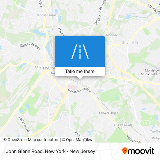 John Glenn Road map