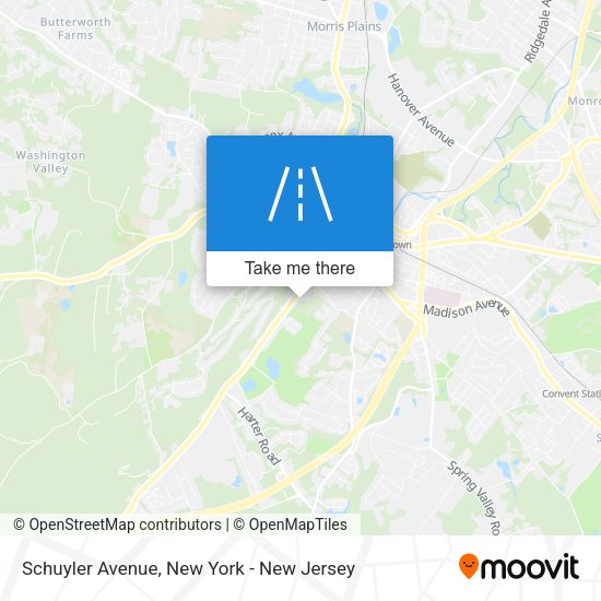 Mapa de Schuyler Avenue