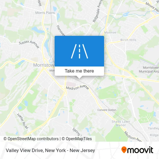 Valley View Drive map