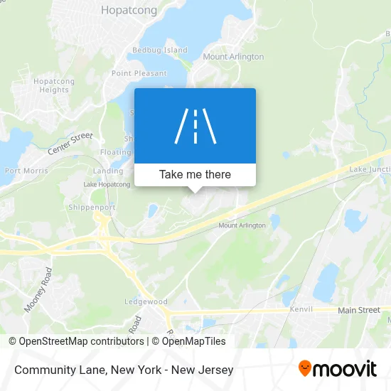 Community Lane map