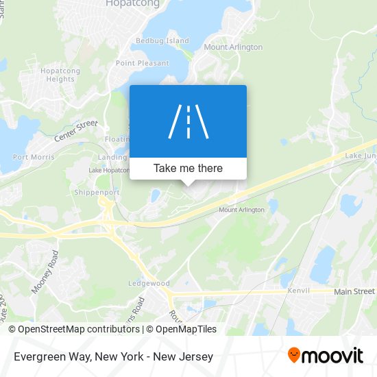 Evergreen Way map