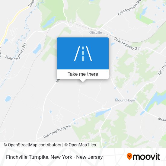 Finchville Turnpike map