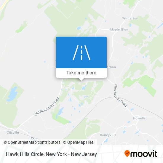Mapa de Hawk Hills Circle