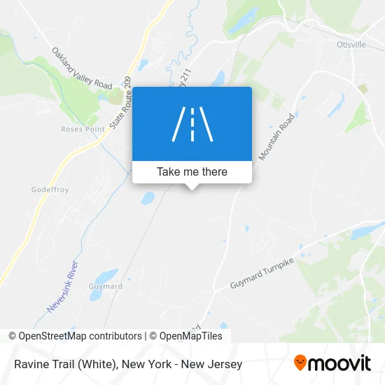 Ravine Trail (White) map