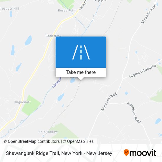Mapa de Shawangunk Ridge Trail