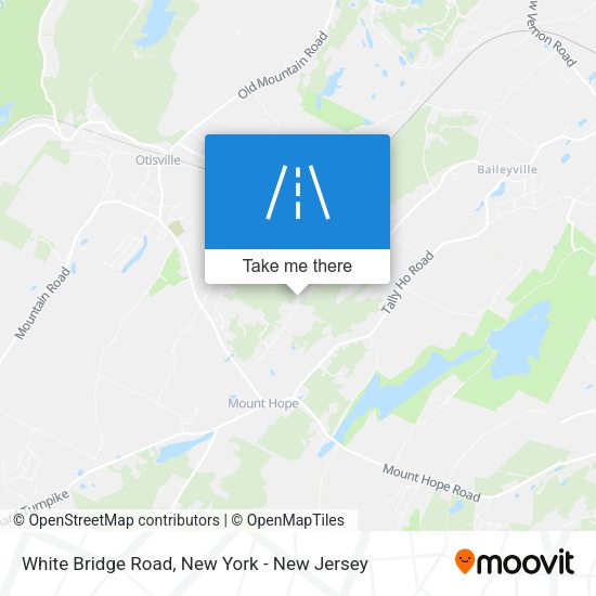 White Bridge Road map