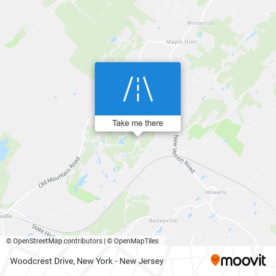 Mapa de Woodcrest Drive