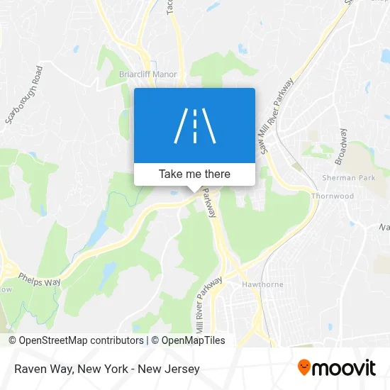 Raven Way map