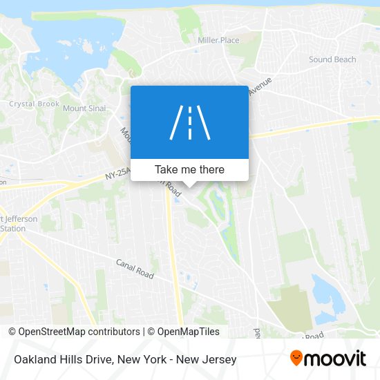 Mapa de Oakland Hills Drive