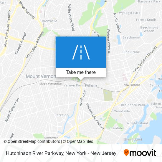 Mapa de Hutchinson River Parkway