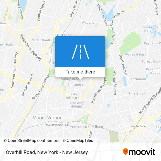 Overhill Road map