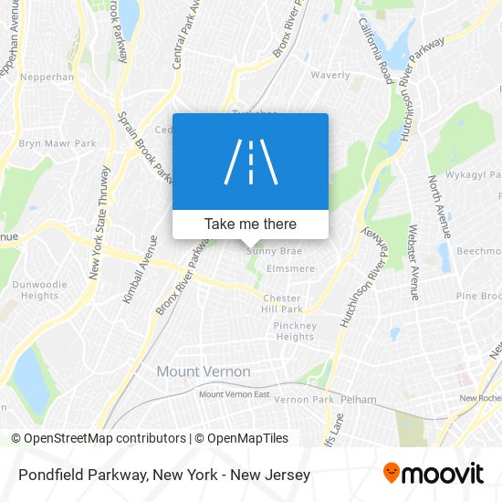 Pondfield Parkway map