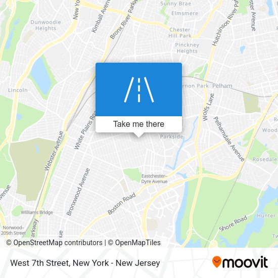 Mapa de West 7th Street