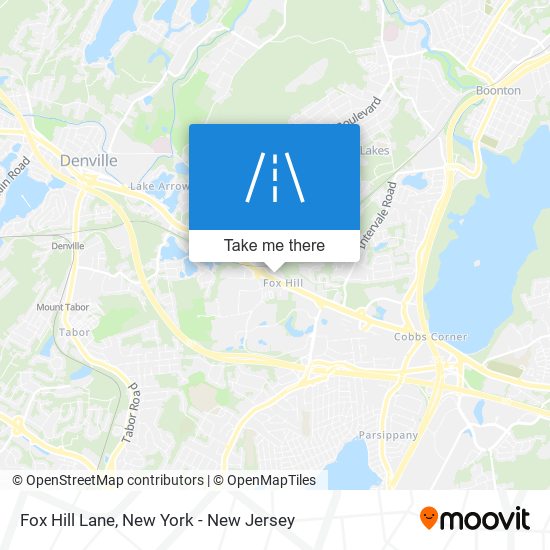 Fox Hill Lane map