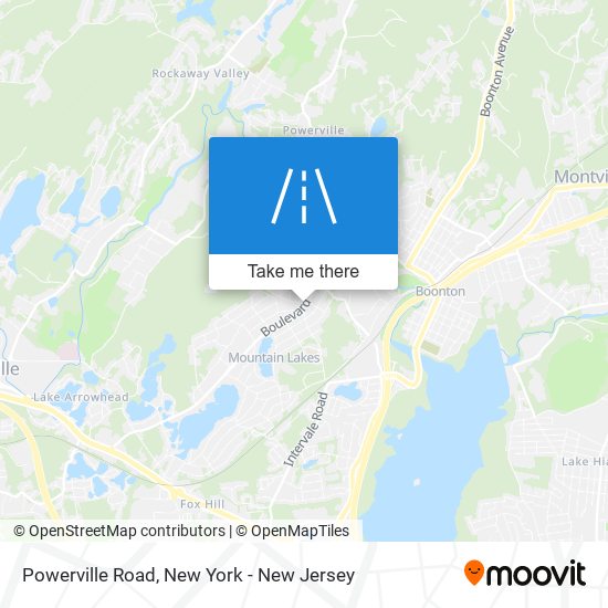 Powerville Road map