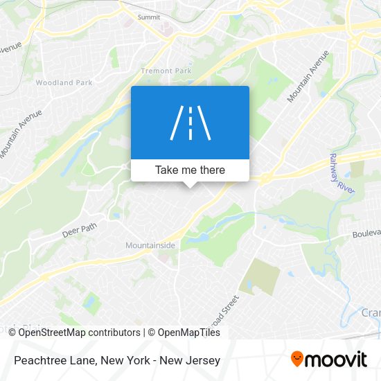 Mapa de Peachtree Lane