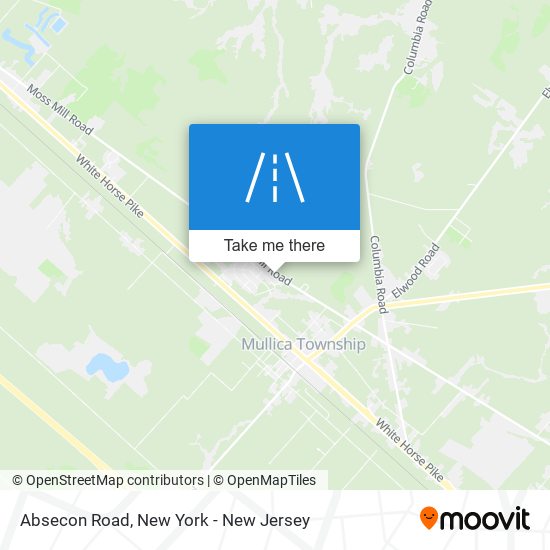 Absecon Road map