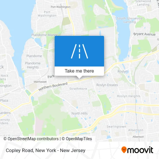 Copley Road map