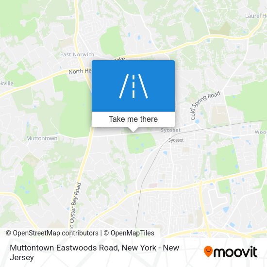 Mapa de Muttontown Eastwoods Road