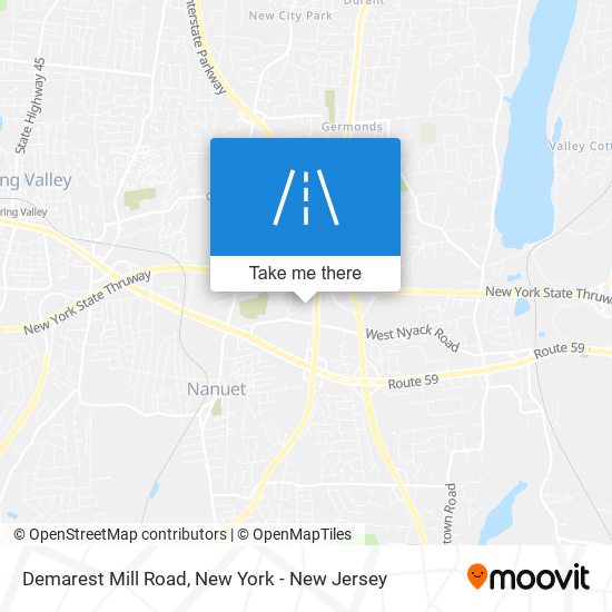 Demarest Mill Road map