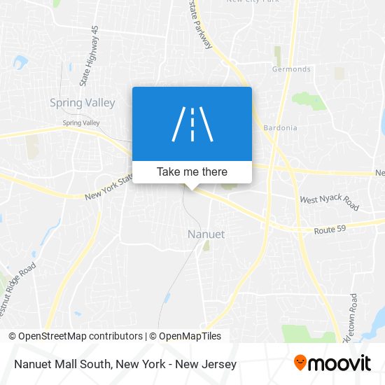 Mapa de Nanuet Mall South