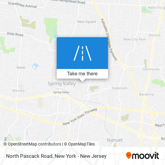 North Pascack Road map