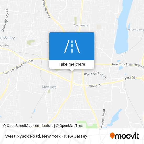 Mapa de West Nyack Road