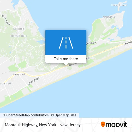 Montauk Highway map